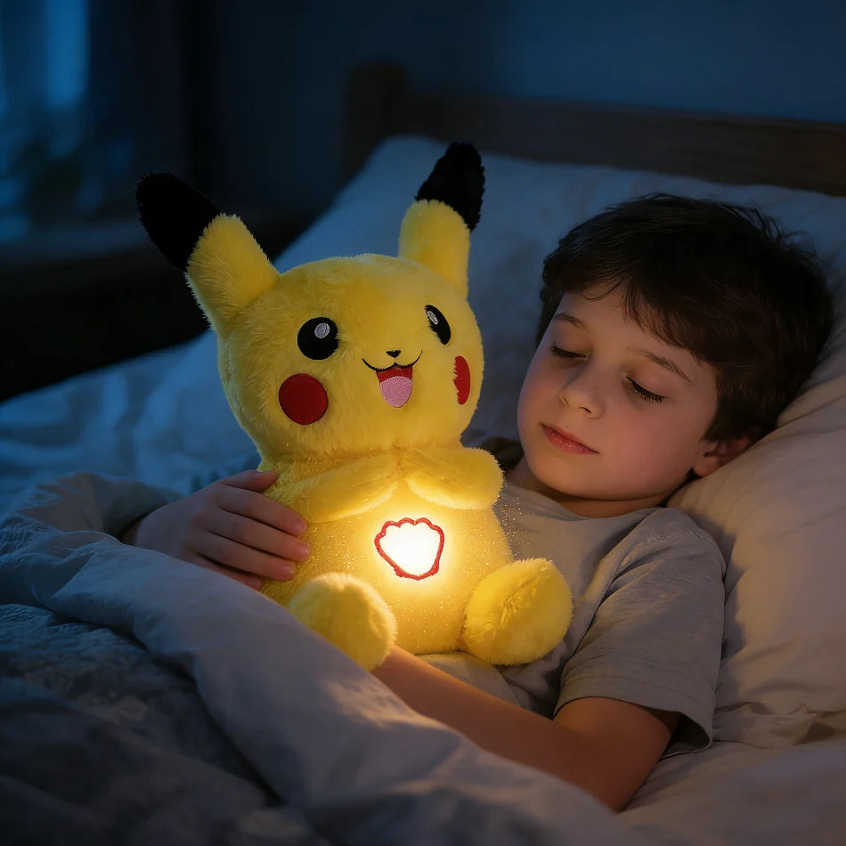 Peluche Respirante Lumineuse PKN Pika Jaune Édition Électrique