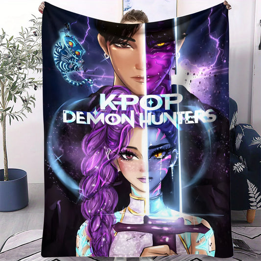 Couverture Pop Hunter Fantasy – Jeté Anime Doux et Confortable