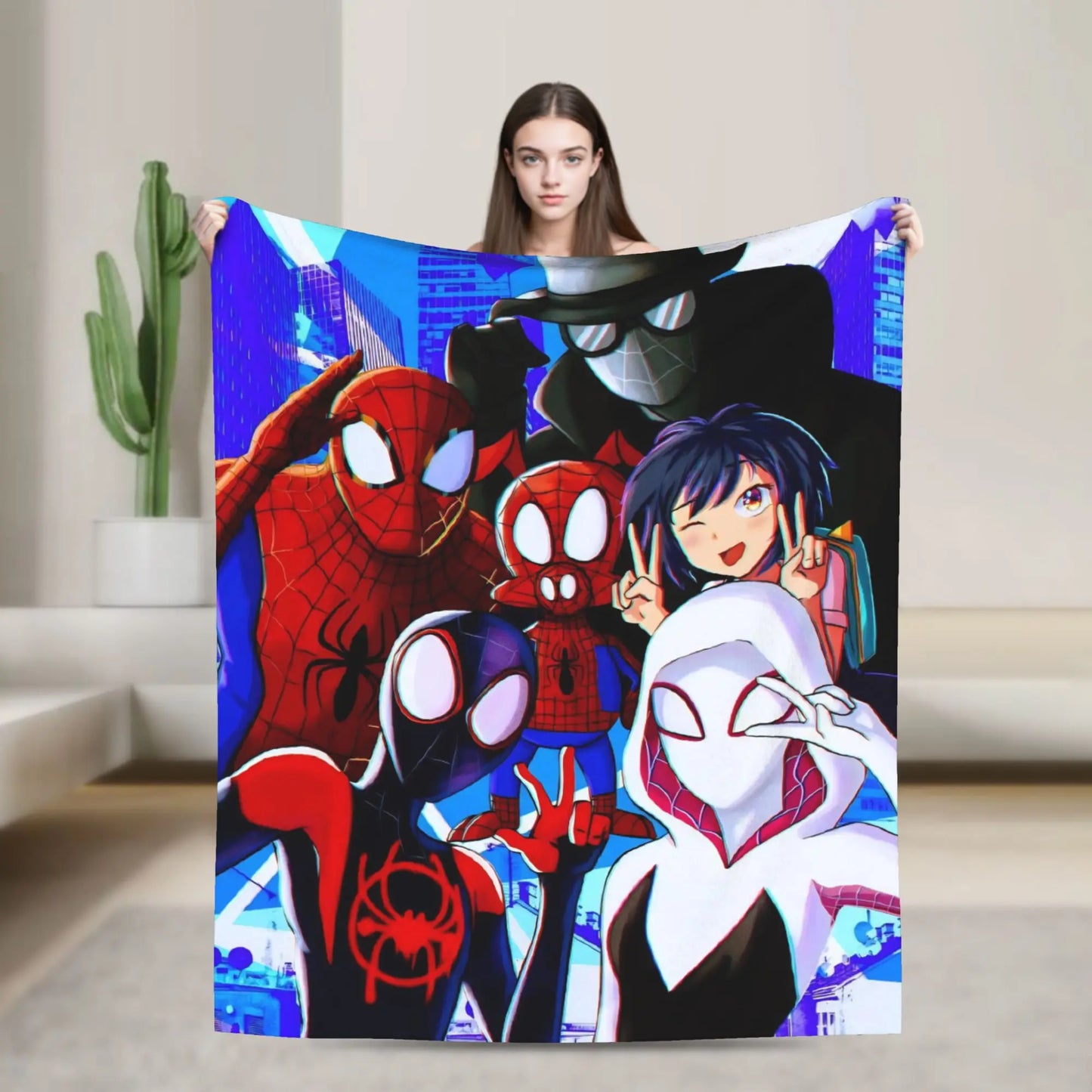 Spidey and Friends Blanket – Soft Children's Throw for Bed and Sofa