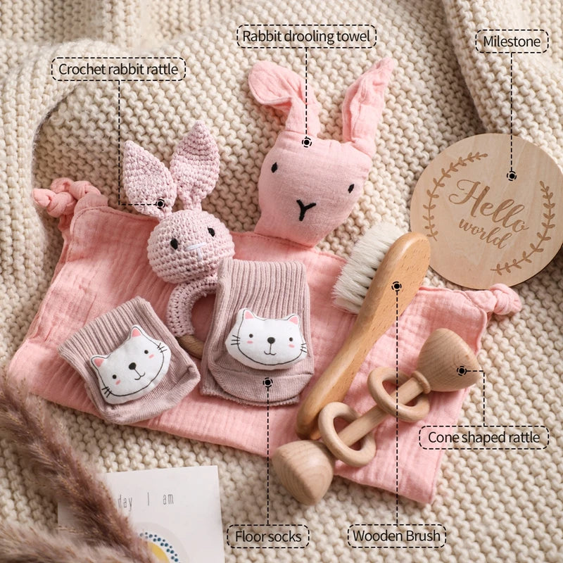 Coffret cadeau de naissance et shower de bébé Hello World