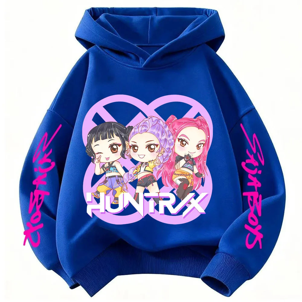 Hoodie Pop Hunter Fantasy pour Enfant – Chandail Anime à Capuchon