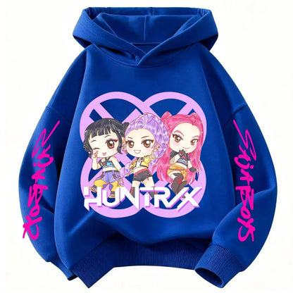 Hoodie Pop Hunter Fantasy pour Enfant – Chandail Anime à Capuchon