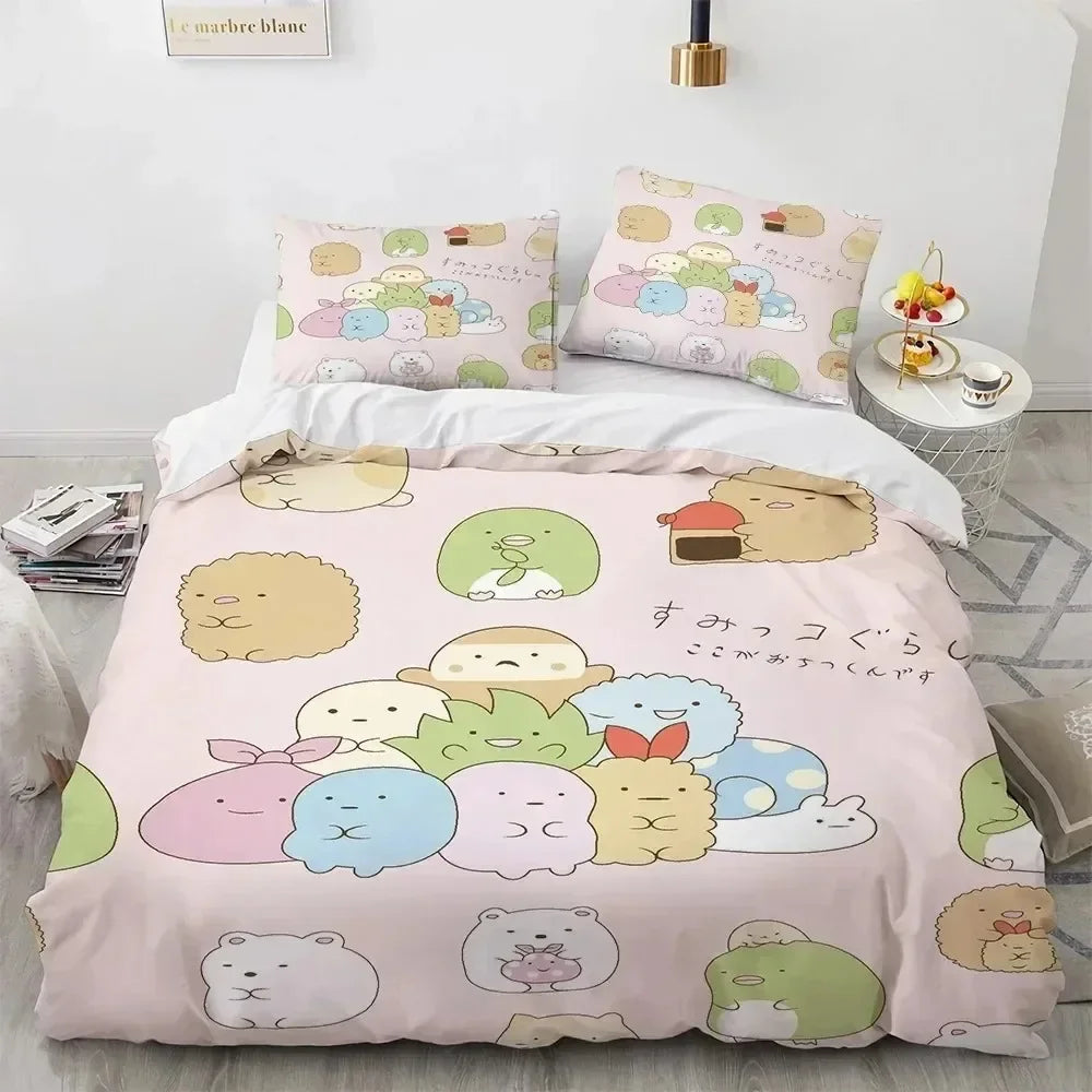 Kawaii Anime Bedding Set S-Sumiko Gurash