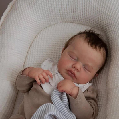 Poupée Reborn Full Body Silicone Doll Boy Mikey 49cm