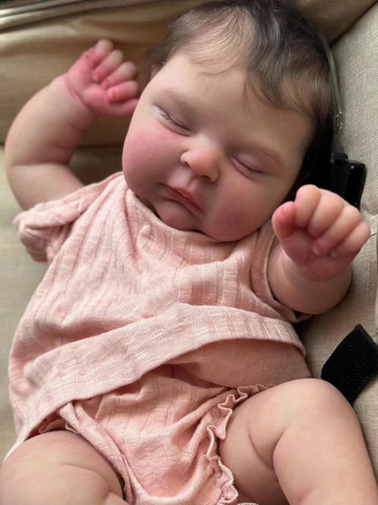 Poupée Soft Body Reborn Sleeping Baby Peach 49cm
