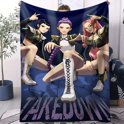 Couverture Pop Hunter Fantasy – Jeté Anime Doux et Confortable