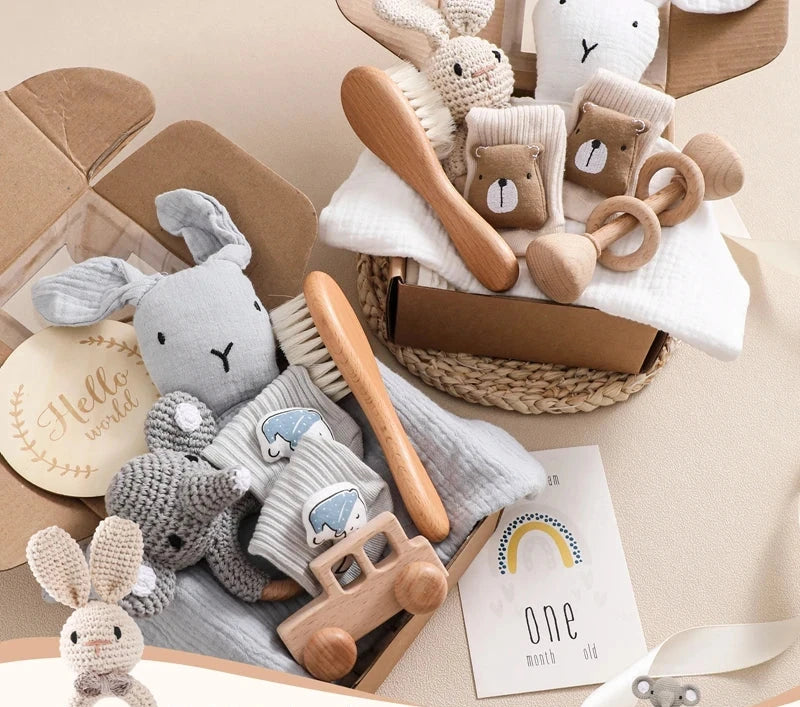 Coffret cadeau de naissance et shower de bébé Hello World