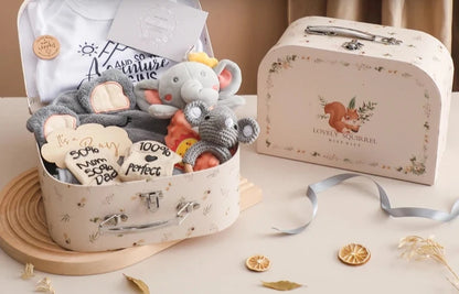 Coffret cadeau de naissance et shower de bébé Petite Mallette