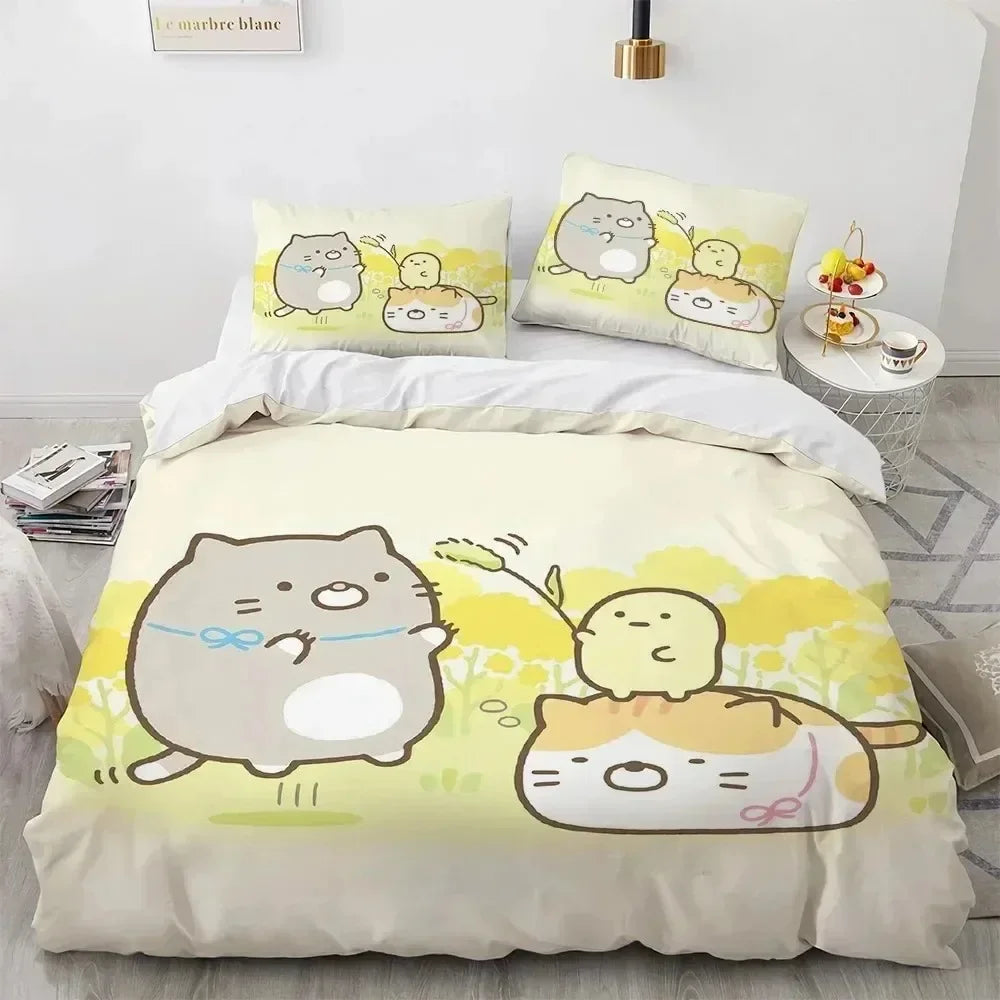 Kawaii Anime Bedding Set S-Sumiko Gurash