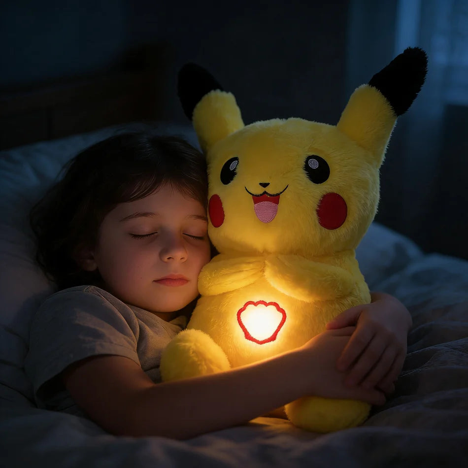 Peluche Respirante Lumineuse PKN Pika Jaune Édition Électrique
