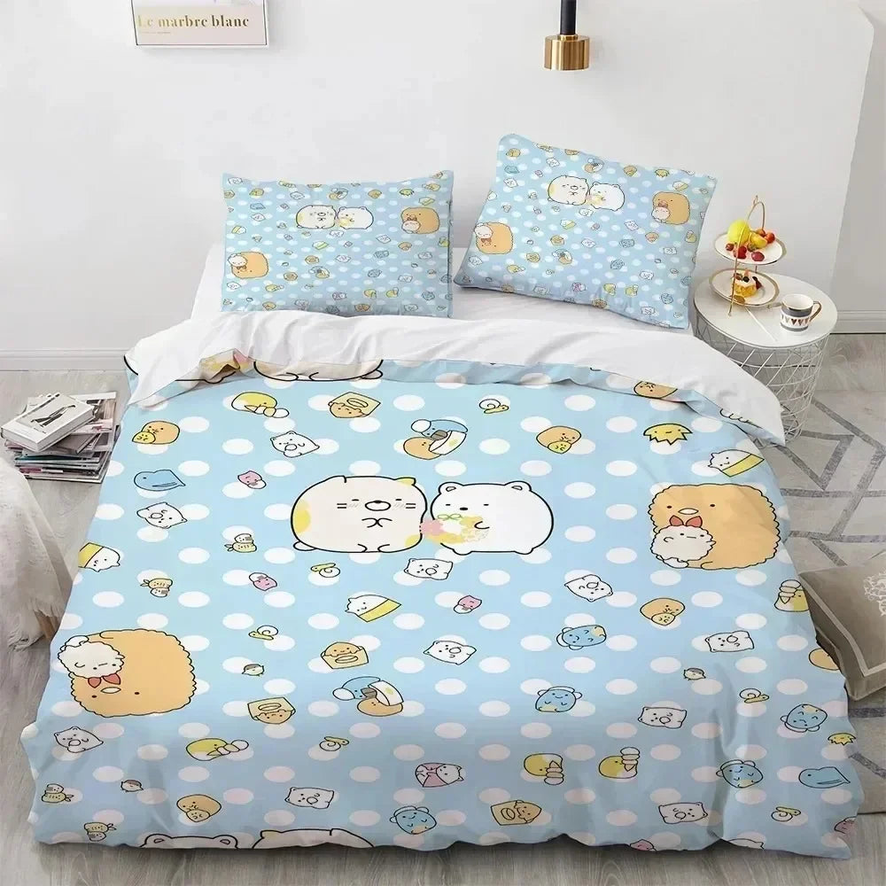 Kawaii Anime Bedding Set S-Sumiko Gurash