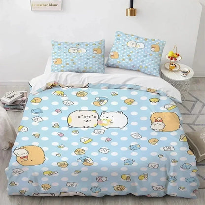 Kawaii Anime Bedding Set S-Sumiko Gurash