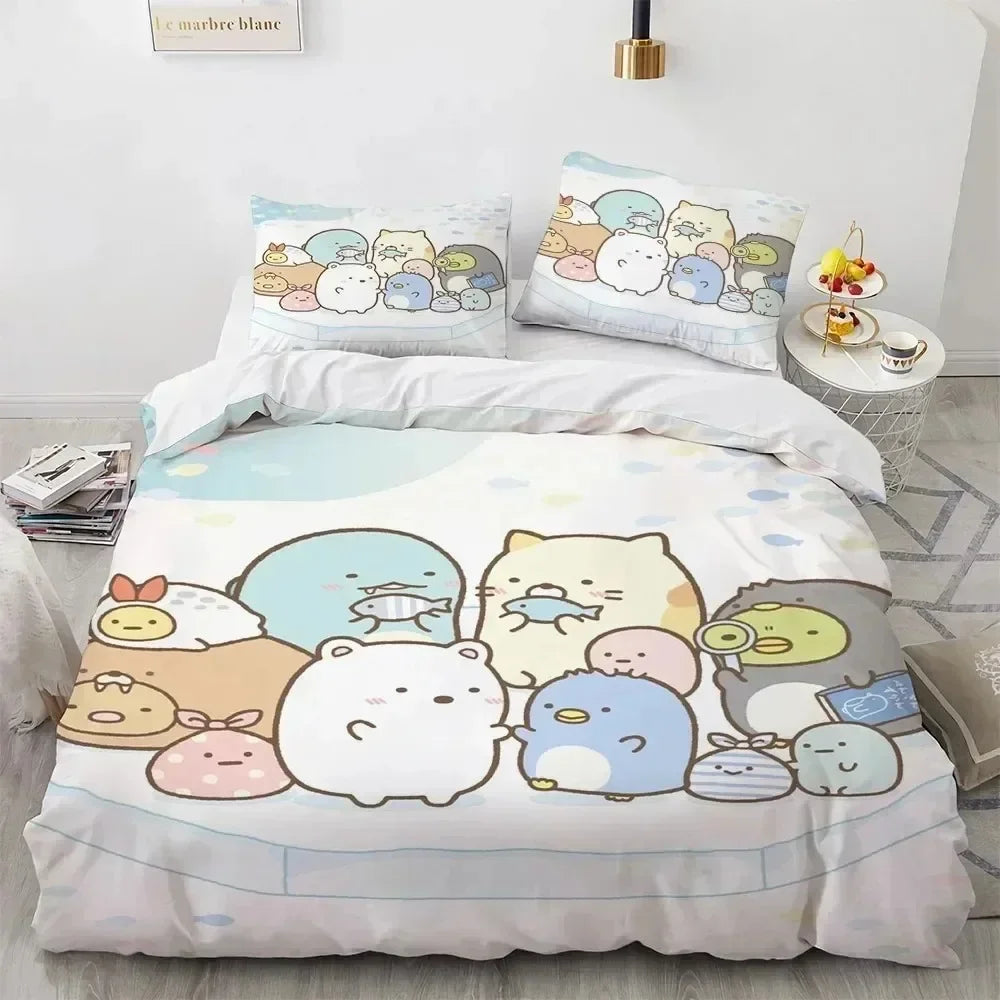 Kawaii Anime Bedding Set S-Sumiko Gurash
