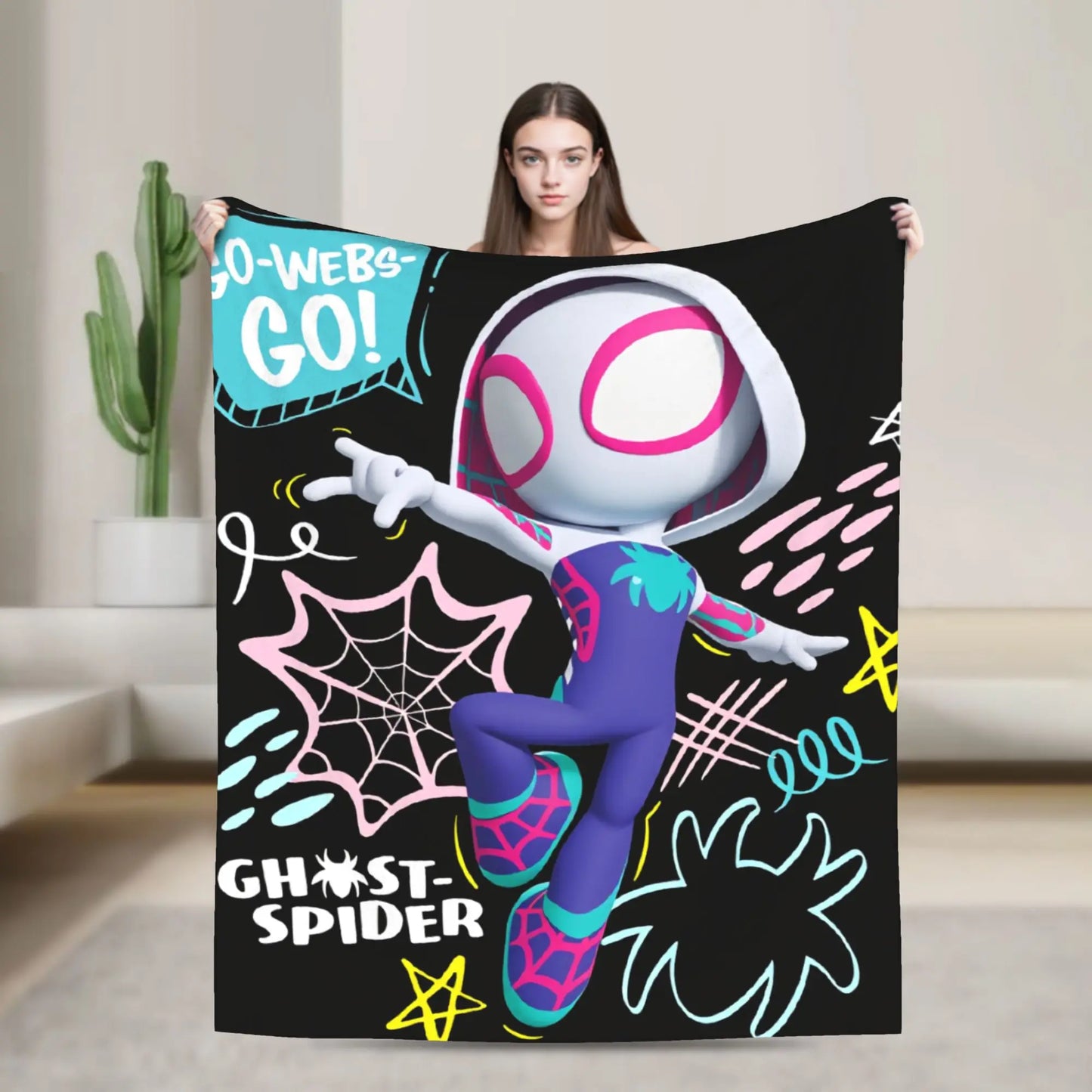 Spidey and Friends Blanket – Soft Children's Throw for Bed and Sofa