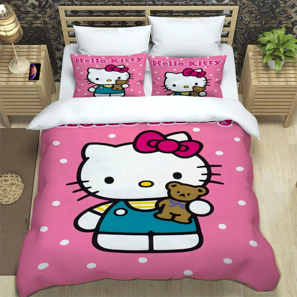 Ensemble de literie Hello Kitt
