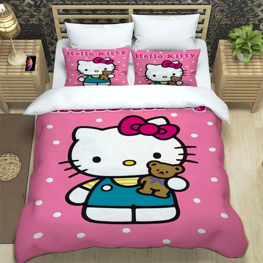 Ensemble de literie Hello Kitt