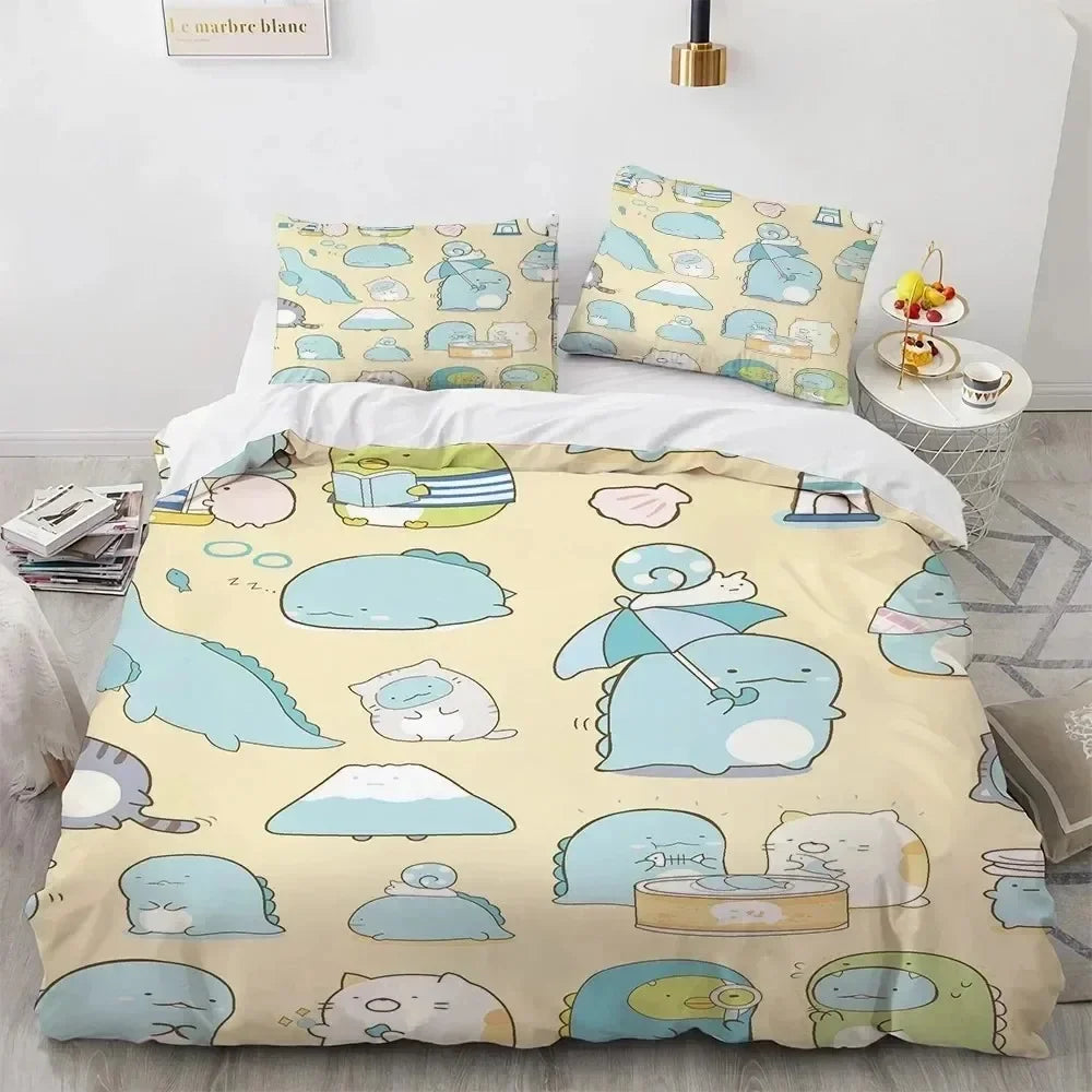 Kawaii Anime Bedding Set S-Sumiko Gurash