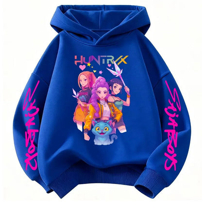 Hoodie Pop Hunter Fantasy pour Enfant – Chandail Anime à Capuchon
