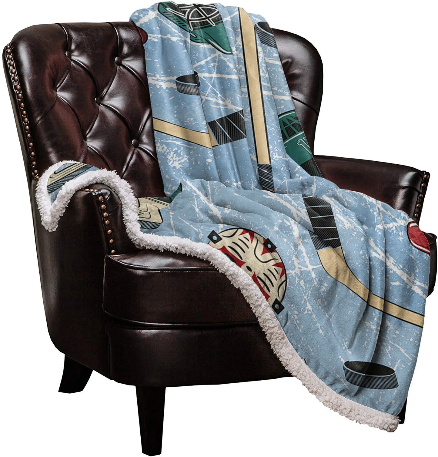 Couverture Flanelle Hockey Sherpas Throw blanket