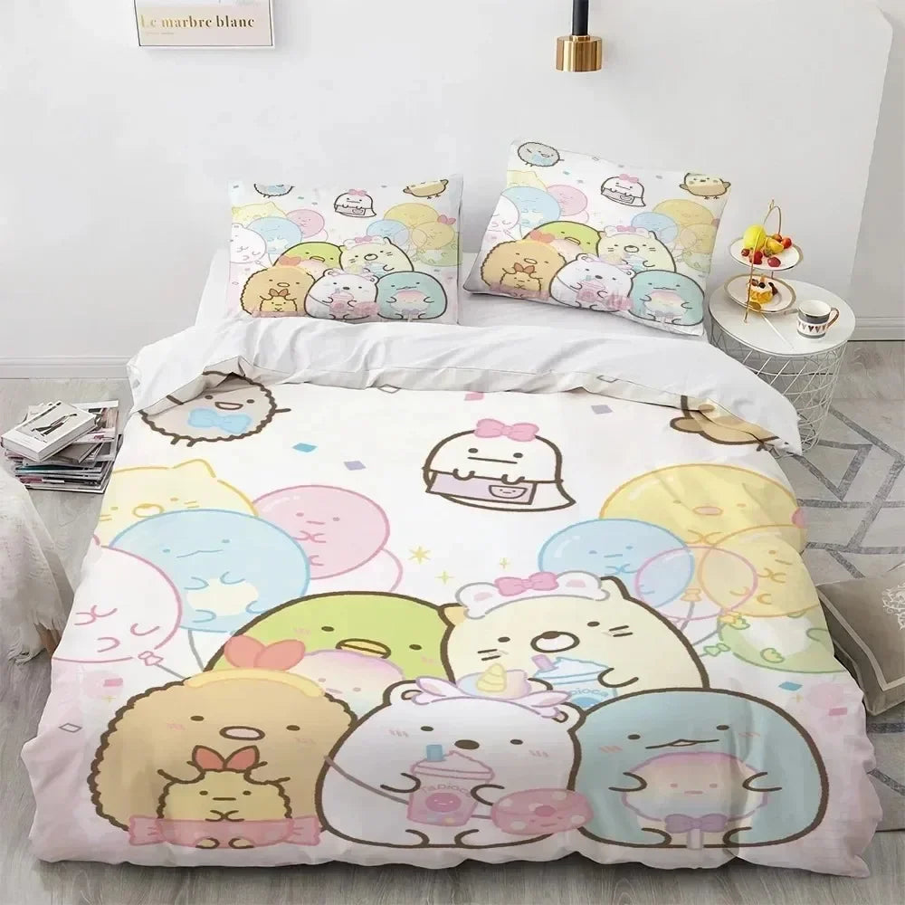 Kawaii Anime Bedding Set S-Sumiko Gurash