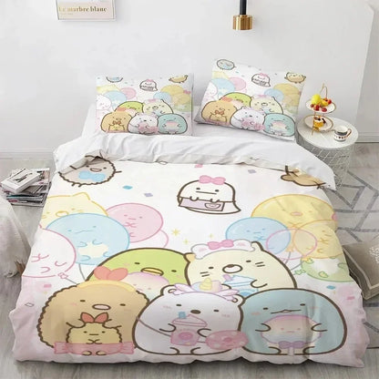 Kawaii Anime Bedding Set S-Sumiko Gurash