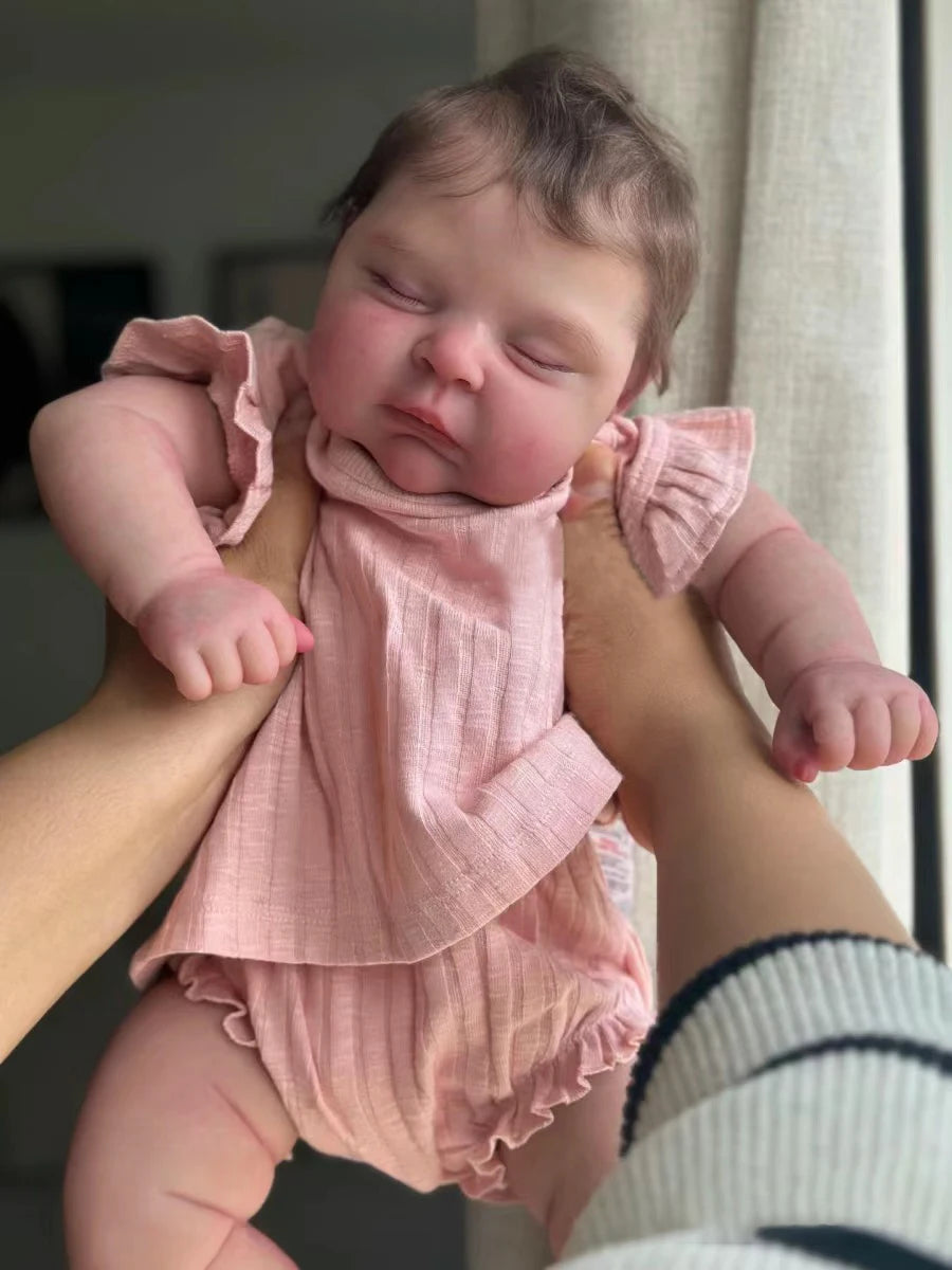 Poupée Soft Body Reborn Sleeping Baby Peach 49cm