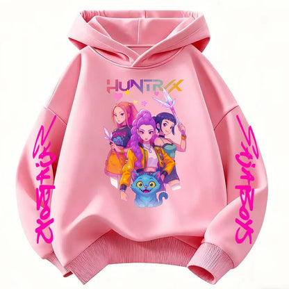 Hoodie Pop Hunter Fantasy pour Enfant – Chandail Anime à Capuchon