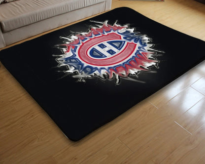 Tapis Montreal Canadiens Hockey League Carpet Mats Rugs