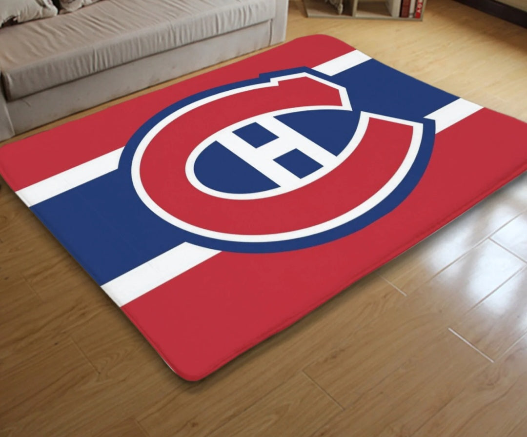 Tapis Montreal Canadiens Hockey League Carpet Mats Rugs
