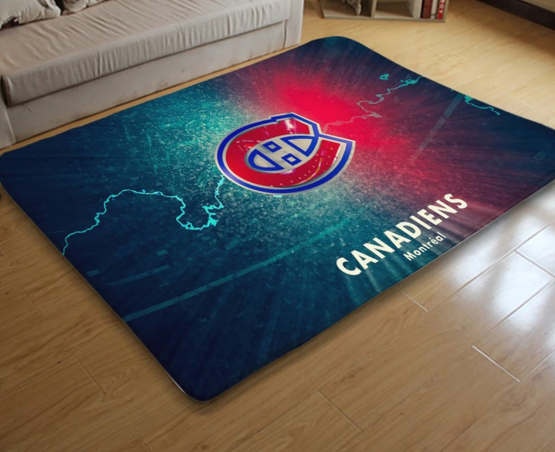 Tapis Montreal Canadiens Hockey League Carpet Mats Rugs