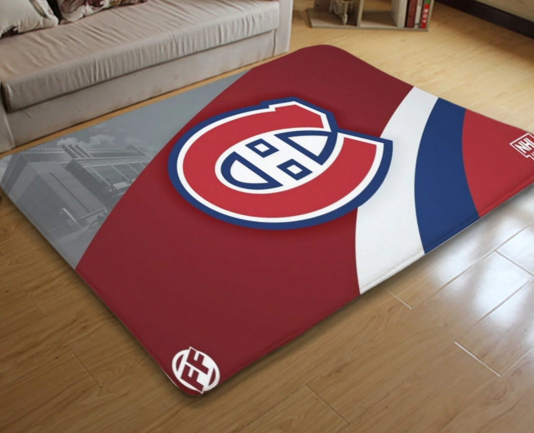 Tapis Montreal Canadiens Hockey League Carpet Mats Rugs
