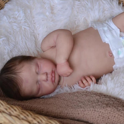 Poupée Reborn Full Body Silicone Doll Boy Mikey 49cm