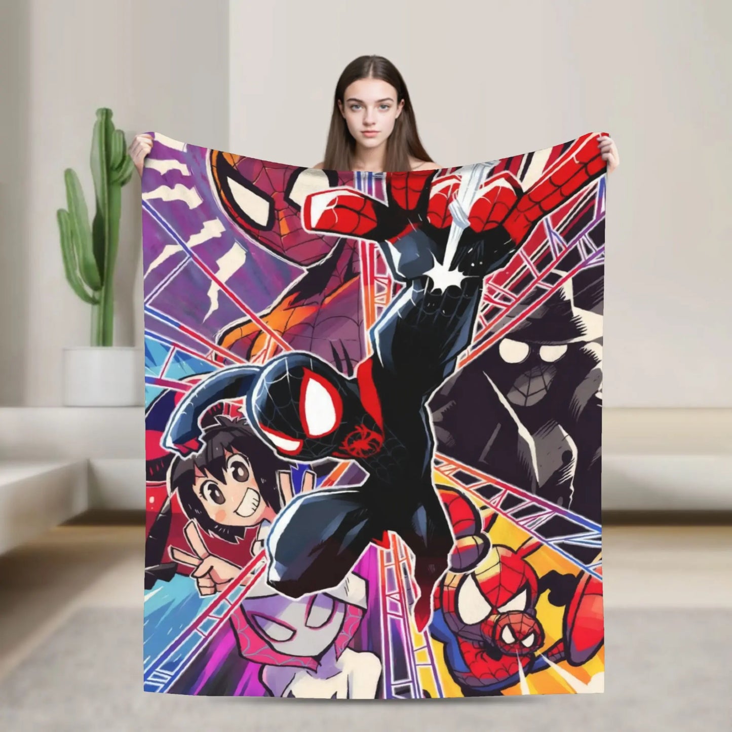 Spidey and Friends Blanket – Soft Children's Throw for Bed and Sofa