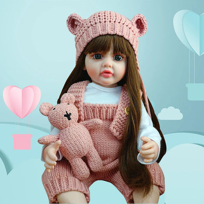 Reborn Baby Doll Melie Realistic Lifelike 55 cm Full Silicone