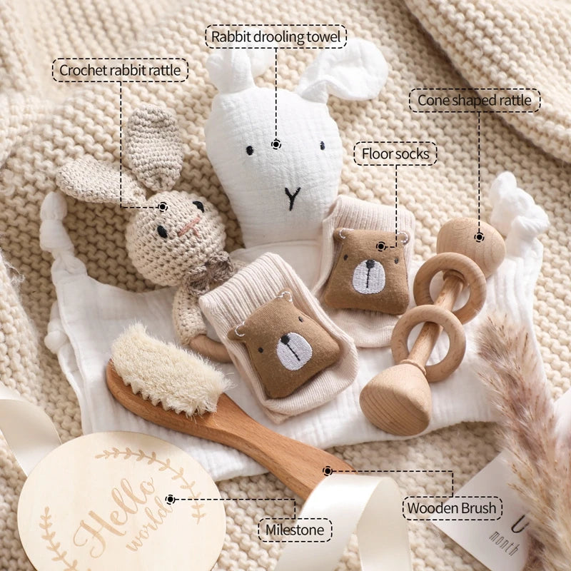 Coffret cadeau de naissance et shower de bébé Hello World