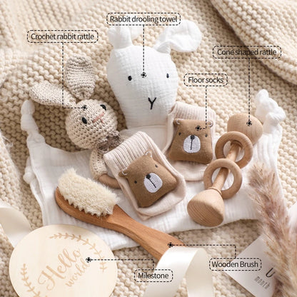 Coffret cadeau de naissance et shower de bébé Hello World