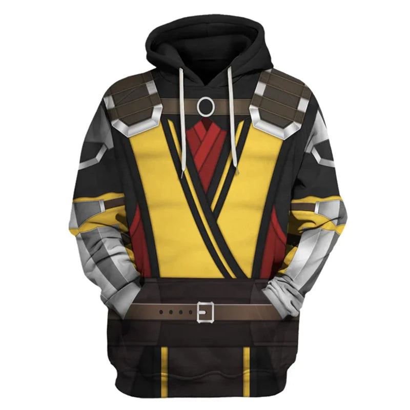 Hoodie M-Mortal Kombat  – Chandail à capuche gaming imprimé 3D unisexe