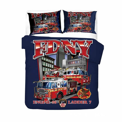 Ensemble de literie Pompiers Firefighter Truck Bedding Set