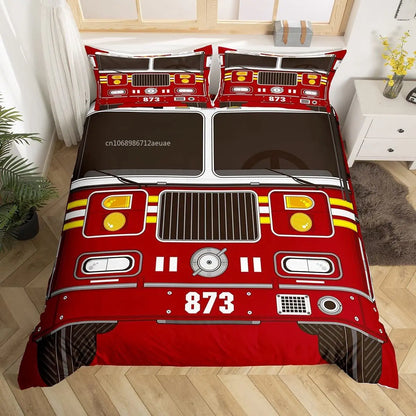 Ensemble de literie Pompiers Firefighter Truck Bedding Set