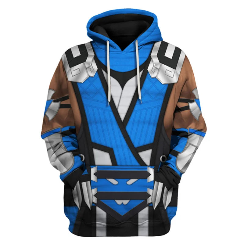 Hoodie M-Mortal Kombat  – Chandail à capuche gaming imprimé 3D unisexe