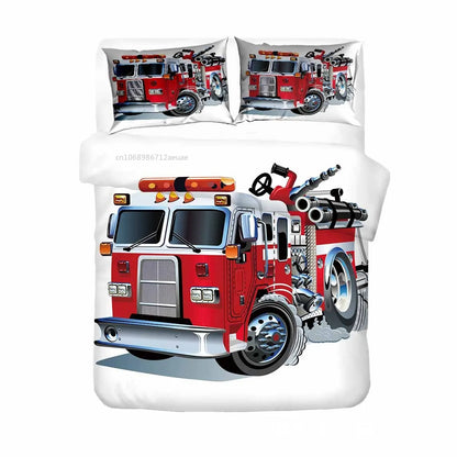 Ensemble de literie Pompiers Firefighter Truck Bedding Set